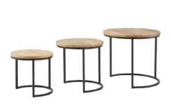 Beistelltisch 3er-Set Round