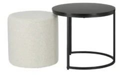 Beistelltisch-Hocker-Set Jesi