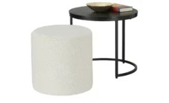 Beistelltisch-Hocker-Set Jesi