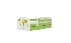 Bett Weltkarte
