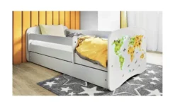 Bett Weltkarte