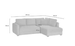 bobb Ecksofa mit Boxspringpolsterung Lisa de Luxe
