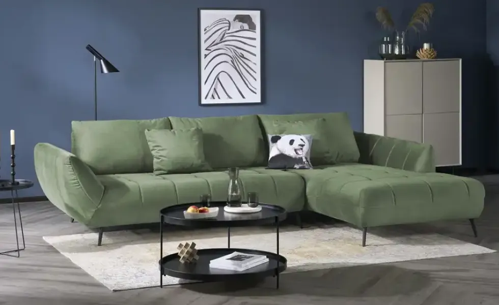 bobb Ecksofa mit Sitztiefenverstellung Carly