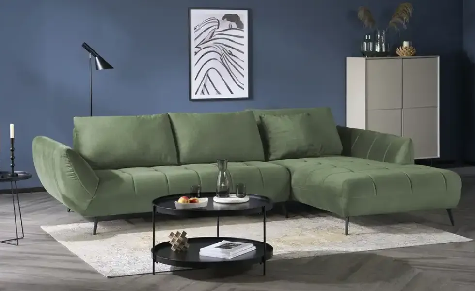 bobb Ecksofa mit Sitztiefenverstellung Carly