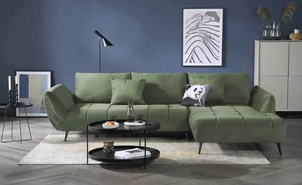 bobb Ecksofa mit Sitztiefenverstellung Carly