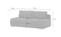 bobb Schlafsofa mit Boxspringpolsterung Viannie de Luxe
