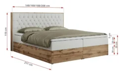 Boxbett mit Bettkasten Amore