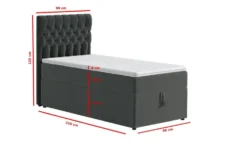 Boxbett mit Bettkasten Belek