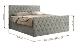 Boxbett mit Bettkasten Miren Duo