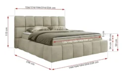 Boxbett mit Bettkasten Nira