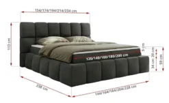 Boxbett mit Bettkasten Nira
