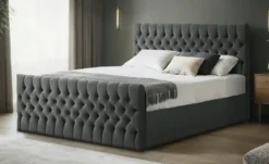Boxbett mit Bettkasten und Fußteil Belek King