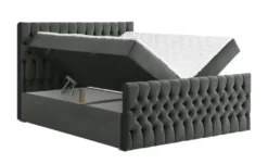 Boxbett mit Bettkasten und Fußteil Belek King