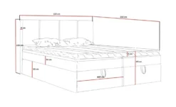 Boxbett mit Stauraum Nelia