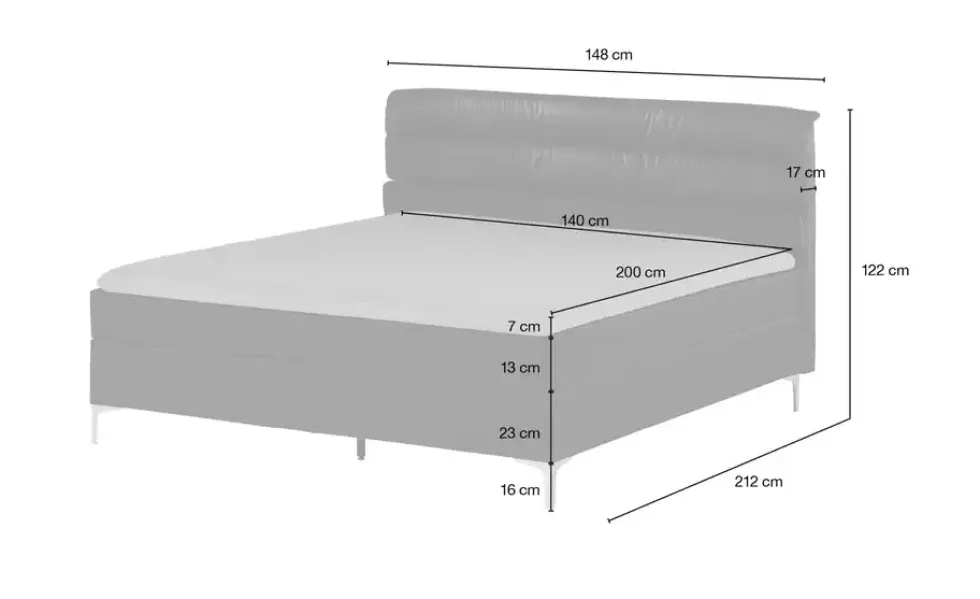 Boxspringbett Lina