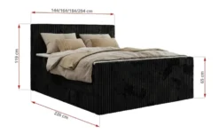 Boxspringbett mit Bettkasten Tiliano King Duo