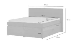 Boxspringbett mit Bettkasten Suffolk