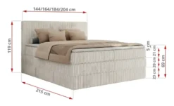 Boxspringbett mit Bettkasten Tiliano King