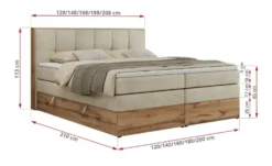 Boxspringbett mit Bettkasten Albero 1 King