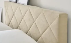 Boxspringbett mit Bettkasten und Topper, Beige Princess