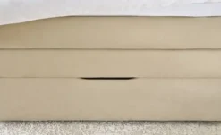 Boxspringbett mit Bettkasten und Topper, Beige Princess