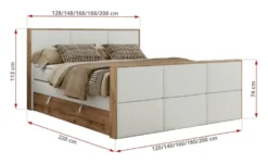 Boxspringbett mit Bettkasten Albero 2 King Duo