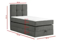 Boxspringbett mit Bettkasten Leeds