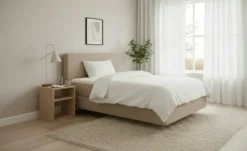 Boxspringbett 120x200 in beige Elin