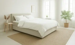 Boxspringbett 120x200 in creme Elin