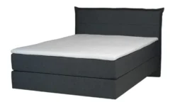 Boxspringbett 140x200 in dunkelgrau Lunor