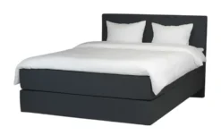 Boxspringbett 140x200 in dunkelgrau Elin
