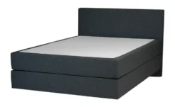 Boxspringbett 140x200 in dunkelgrau Elin