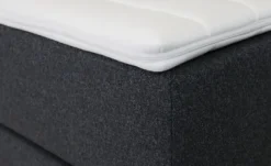 Boxspringbett 120x200 in dunkelgrau Lunor