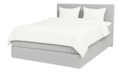 Boxspringbett 140x200 in hellgrau Elin