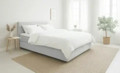 Boxspringbett 120x200 in hellgrau Elin