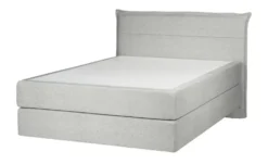 Boxspringbett 120x200 in hellgrau Lunor