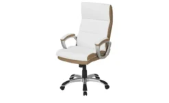 Chefsessel beige & weiß Weißach 2