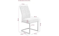 Cord-Polsterstuhl 2er-Set