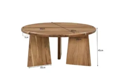 Couchtisch Acacia Wave