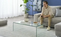 Couchtisch aus Glas Tessera