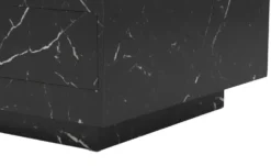 Couchtisch in Marmor-Optik schwarz Ortyga