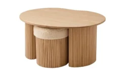 Couchtisch und 2 Hocker