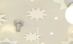 Deckenleuchte Sternenhimmel Holz weiß