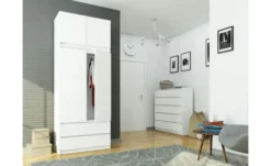 Drehtürenschrank 234 cm hoch Oda