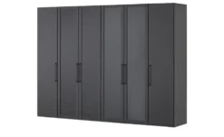 Drehtürenschrank 300 cm mit Glastüren Uma