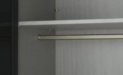 Drehtürenschrank 300 cm mit Glastüren Uma