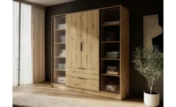 Drehtürenschrank mit 2 Schubladen Lyke