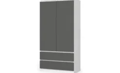 Drehtürenschrank mit 2 Schubladen Oda