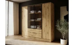 Drehtürenschrank mit 2 Schubladen Lyke