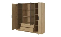 Drehtürenschrank mit 2 Schubladen Lyke